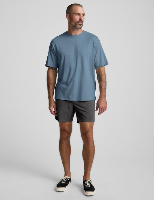 Beyond Yoga Men's Casual Elastic Waist Saturday Shorts - Black Ash