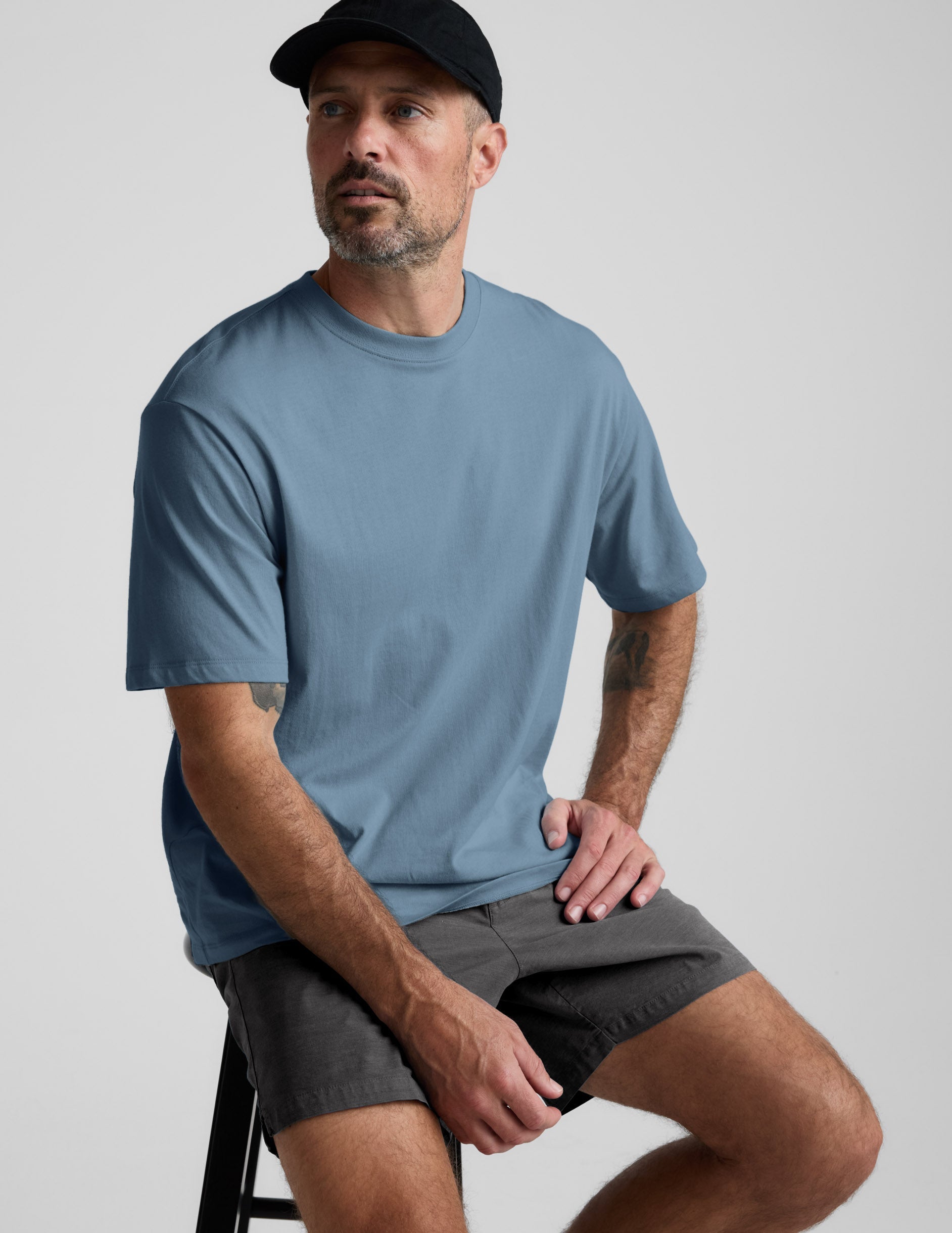 Beyond Yoga Men's Casual Elastic Waist Saturday Shorts - Black Ash