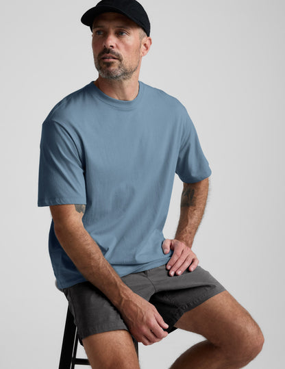 Beyond Yoga Men's Casual Elastic Waist Saturday Shorts - Black Ash