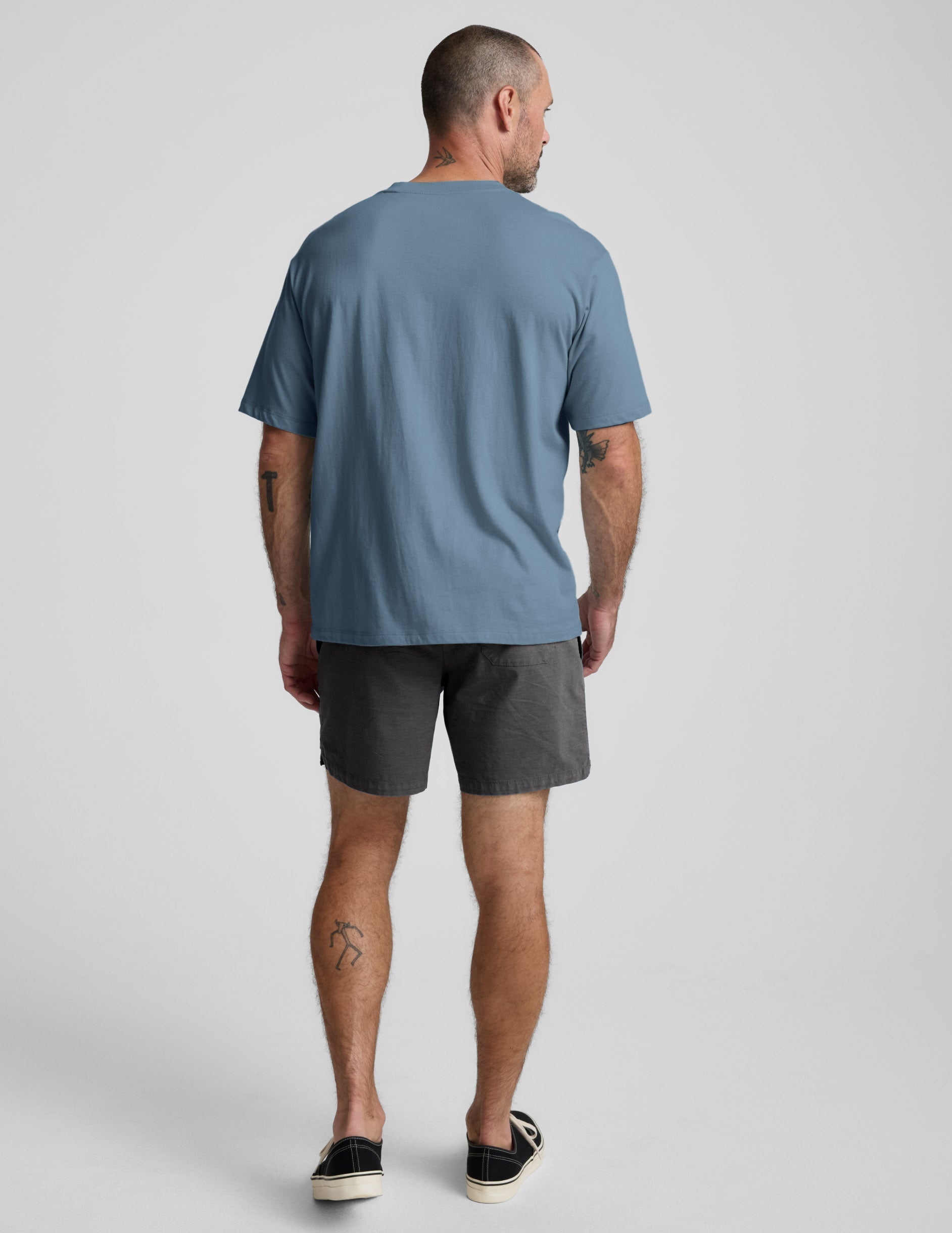 Beyond Yoga Men's Casual Elastic Waist Saturday Shorts - Black Ash