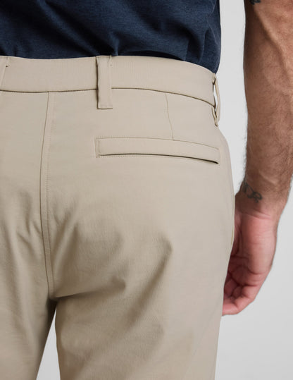 Beyond Yoga Men's Tailored Element Chino Trouser - Beige