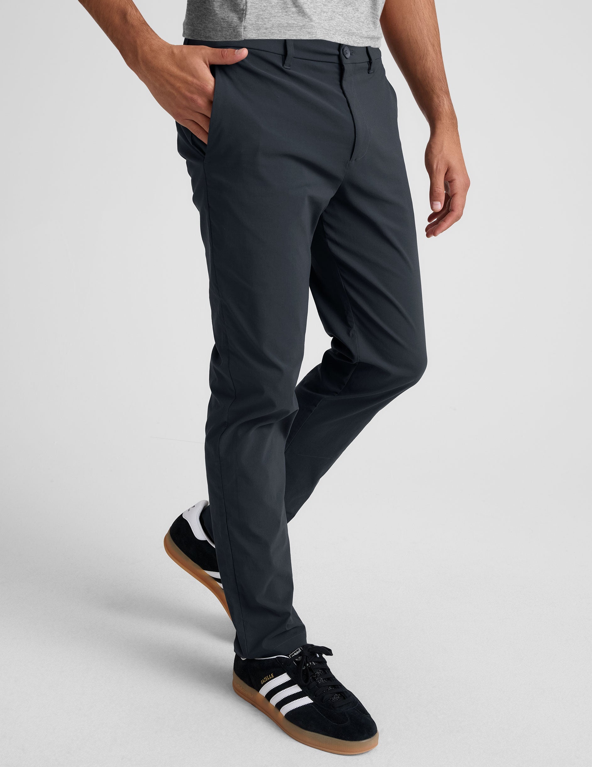 Beyond Yoga Men's Straight Leg Essential Chino Pants - Nocturnal Navy
