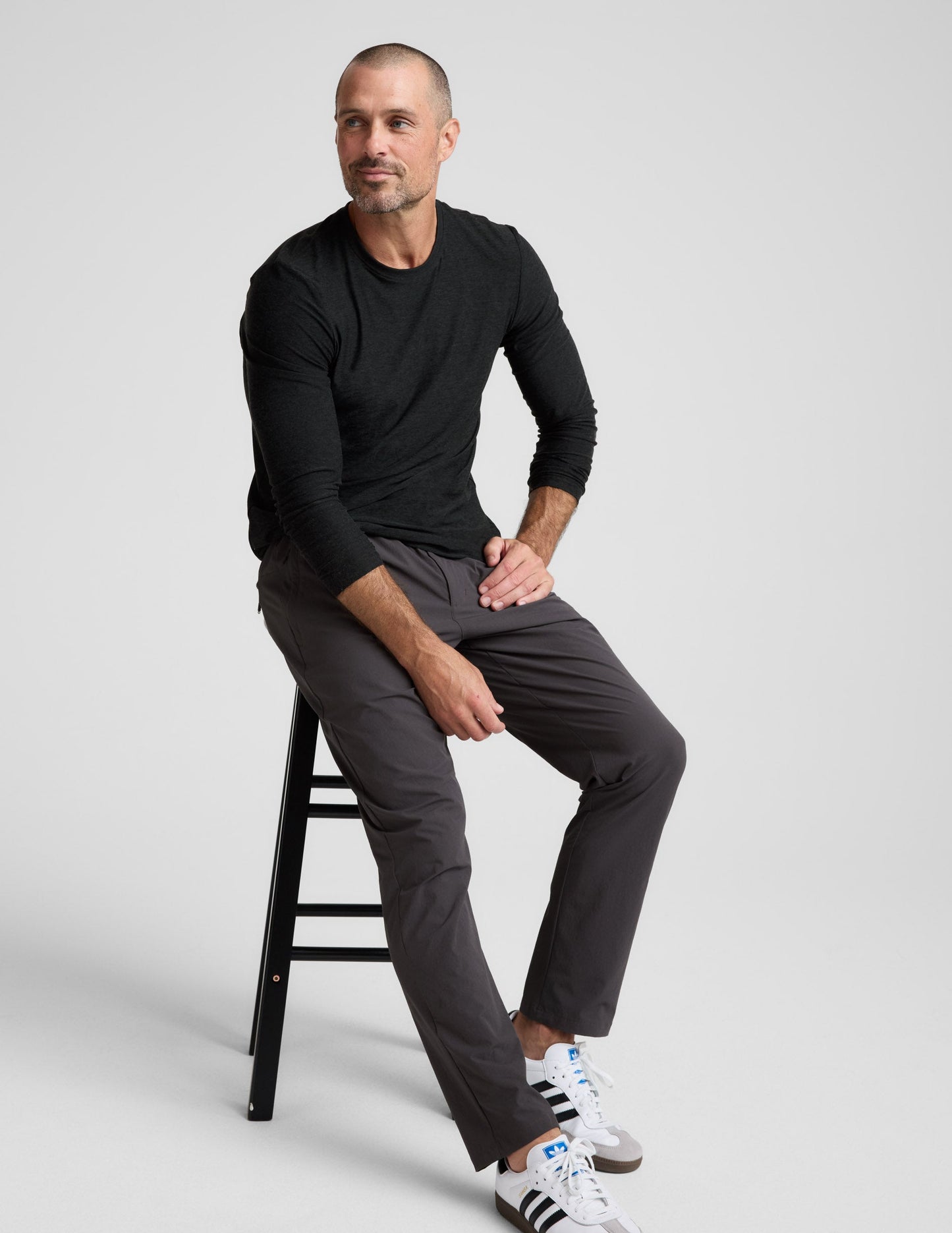 Beyond Yoga Men's Relaxed Stretch "All Terrain" Pant - Black Ash