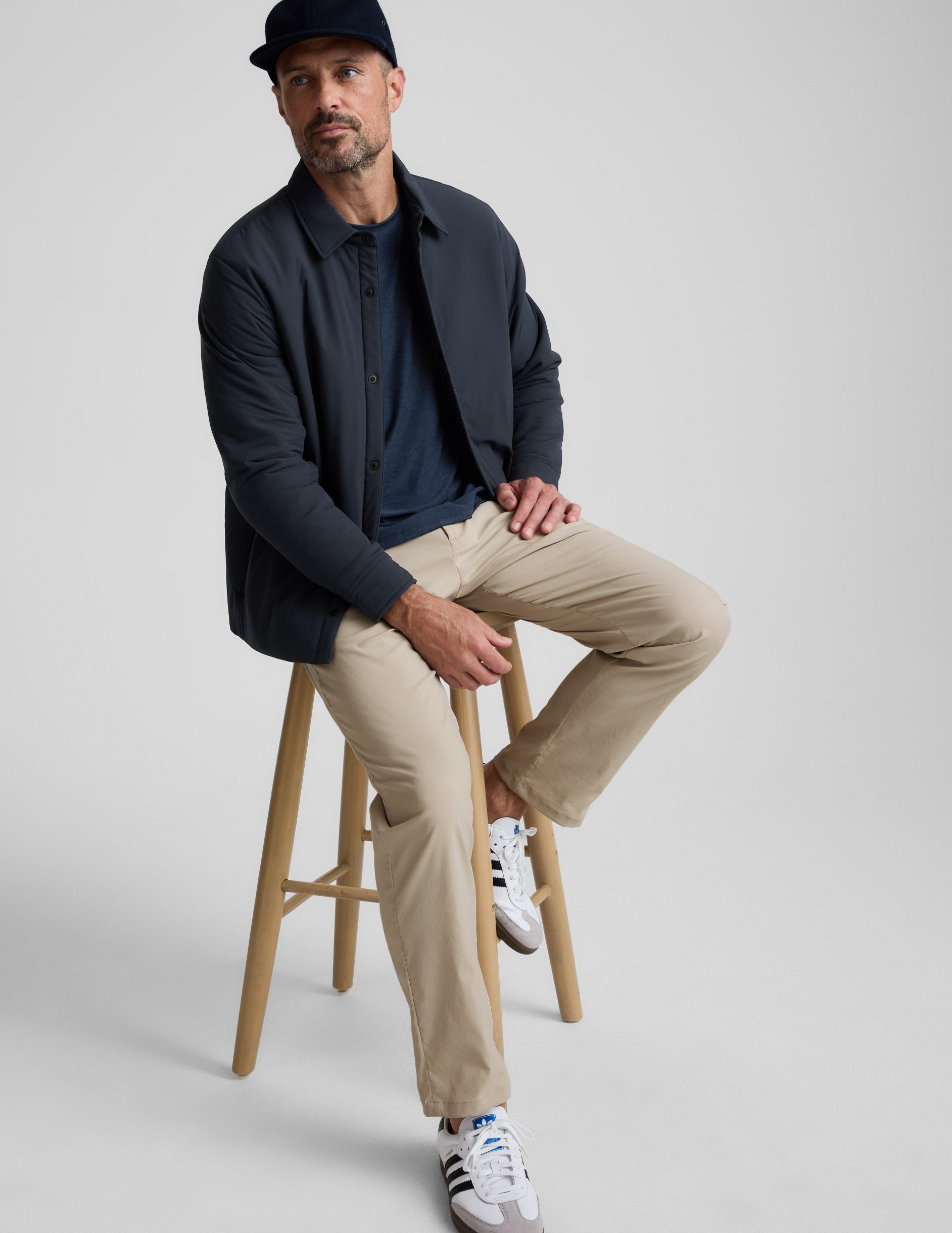 Beyond Yoga Men's Straight Leg Element Chino Pants - Khaki