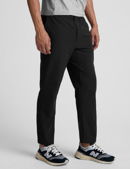 Beyond Yoga Men's Relaxed Straight Leg Dynamic Pants - Black