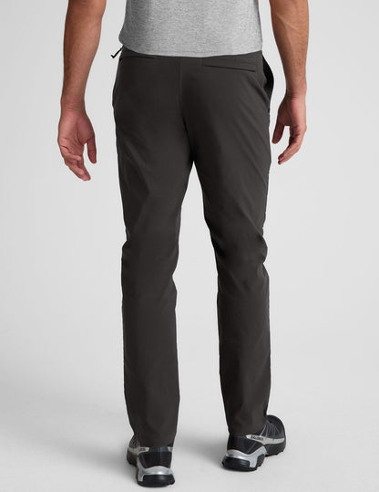 Beyond Yoga Men's Straight Fit Essential Chino Pants - Black Ash