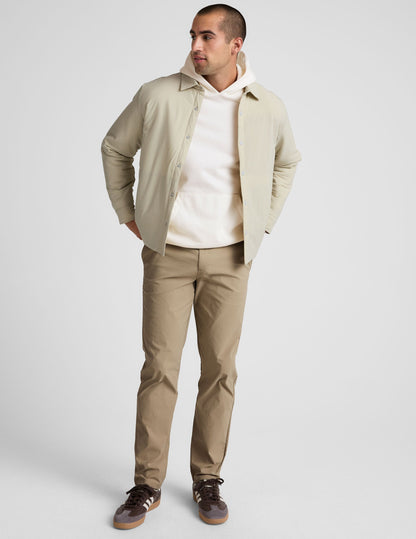 Beyond Yoga Men's Straight Fit Essential Chino Pants - Tan