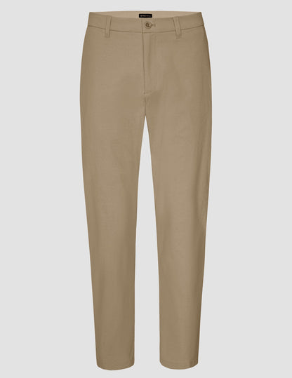 Beyond Yoga Men's Straight Fit Essential Chino Pants - Tan