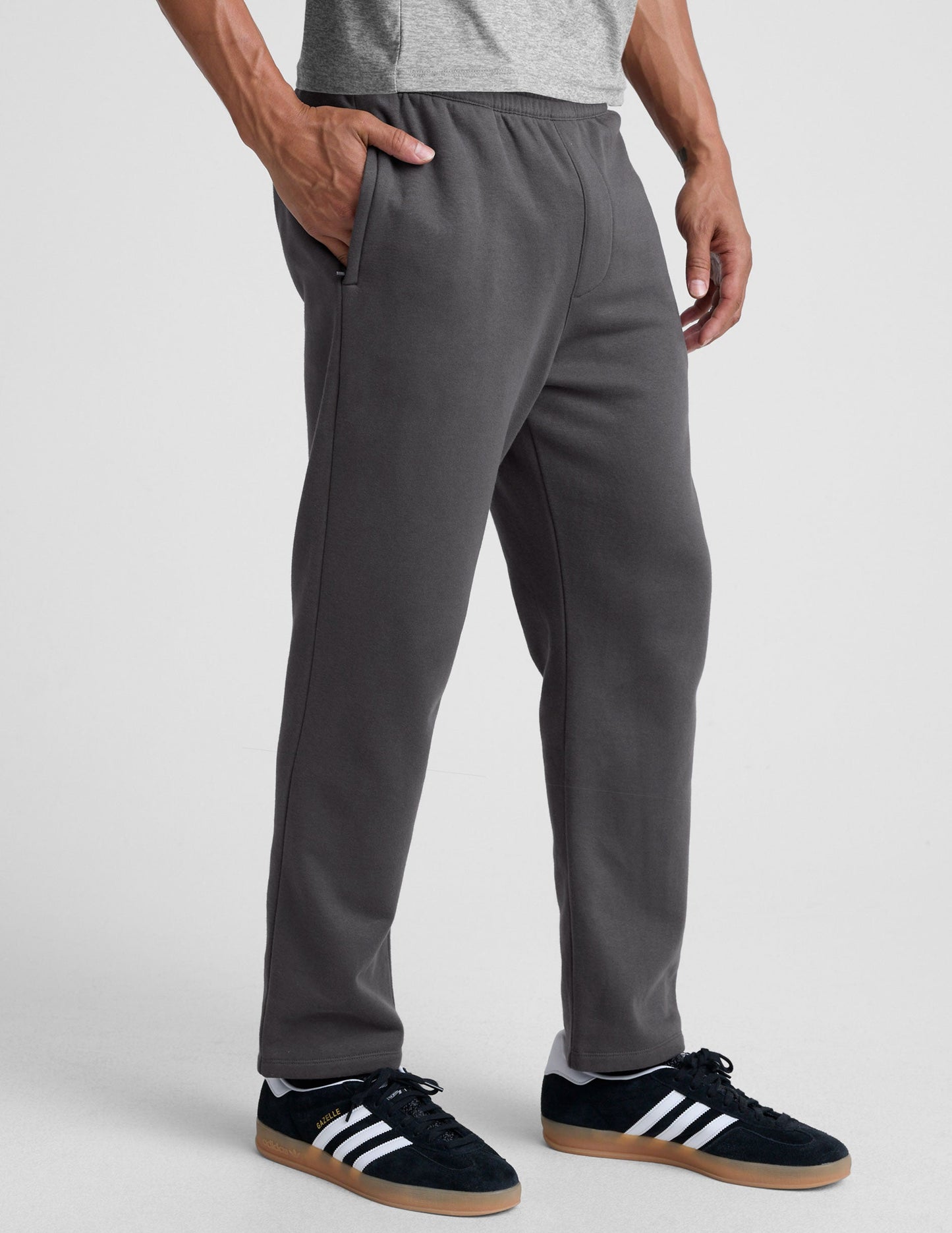Beyond Yoga Men's Straight Leg LuxeFleece Pants - Black Ash