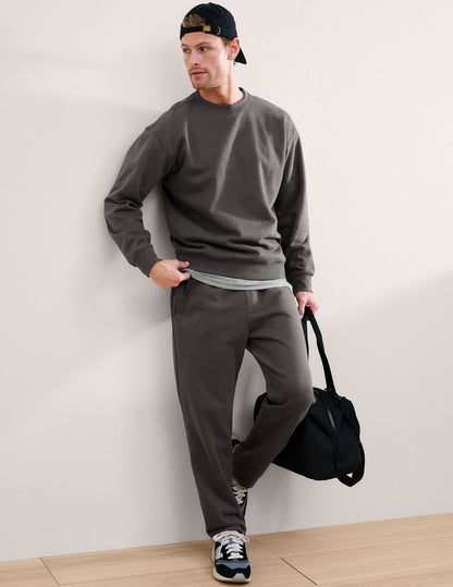 Beyond Yoga Men's Straight Leg LuxeFleece Pants - Black Ash