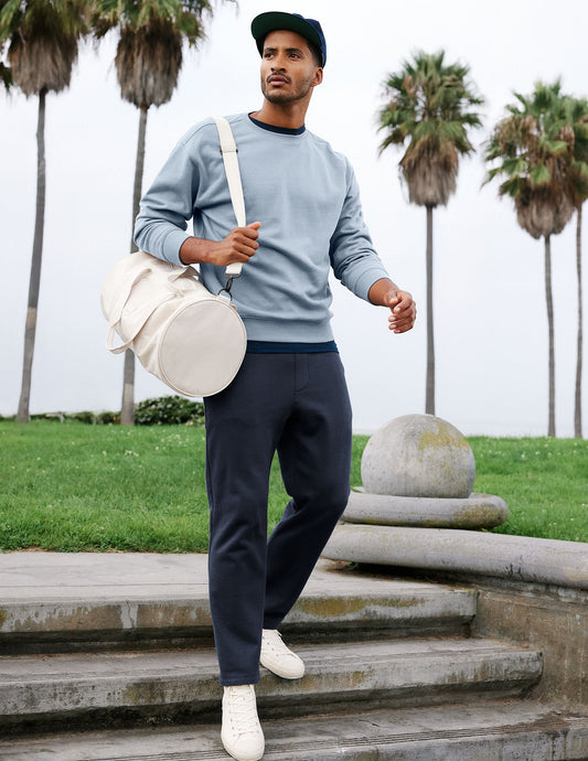 Beyond Yoga LuxeFleece Men's Straight Leg Pants - Nocturnal Navy