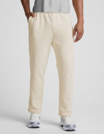 Beyond Yoga Men's Straight Leg LuxeFleece Pants - Bone