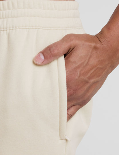 Beyond Yoga Men's Straight Leg LuxeFleece Pants - Bone