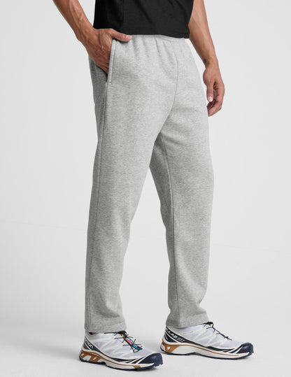Beyond Yoga Men's Straight Leg LuxeFleece Pants - Light Heather Gray