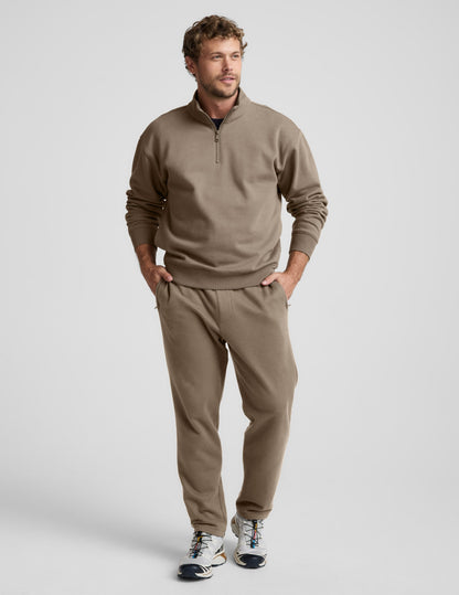 Beyond Yoga Men's Straight Leg LuxeFleece Pants - Mushroom