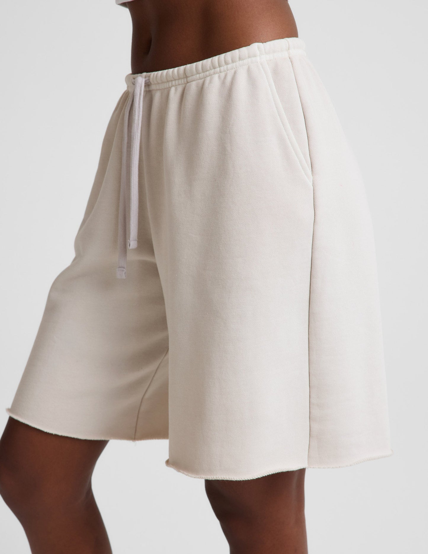 Beyond Yoga Women's Terry Fade Out Shorts - Vintage White