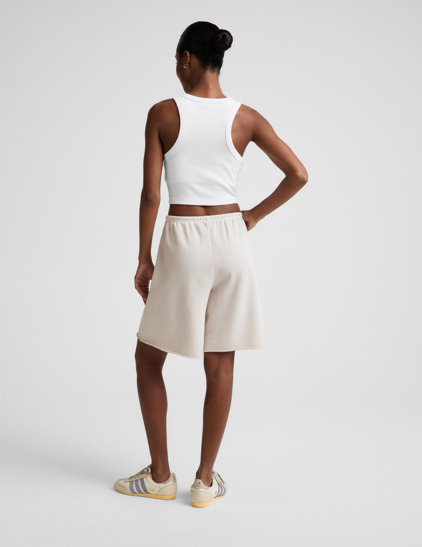 Beyond Yoga Women's Terry Fade Out Shorts - Vintage White