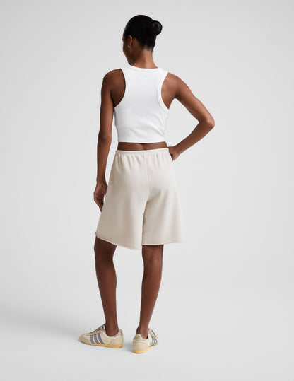 Beyond Yoga Women's Terry Fade Out Shorts - Vintage White