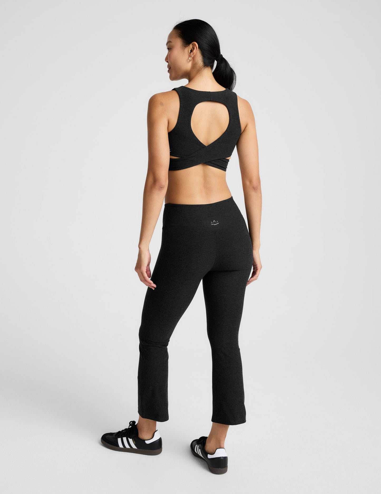 Beyond Yoga High Waisted Spacedye Kick Flare Pants - Black