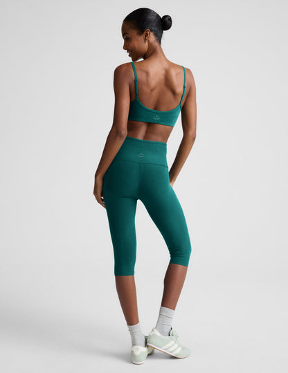 Beyond Yoga High Waisted Spacedye Pedal Pusher Legging - Teal Sea Heather