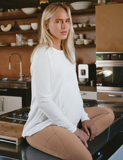 Beyond Yoga Featherweight Feels Like Home Long Sleeve Maternity Top