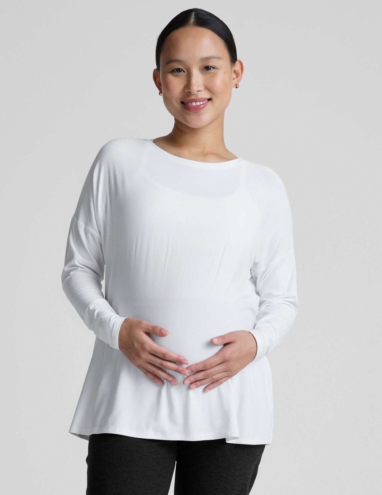 Beyond Yoga Featherweight Feels Like Home Long Sleeve Maternity Top