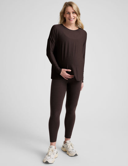 Beyond Yoga Featherweight Feels Like Home Long Sleeve Maternity Top