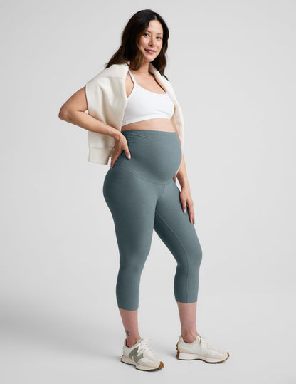 Beyond Yoga Women's Capri Spacedye Legging - Storm Heather