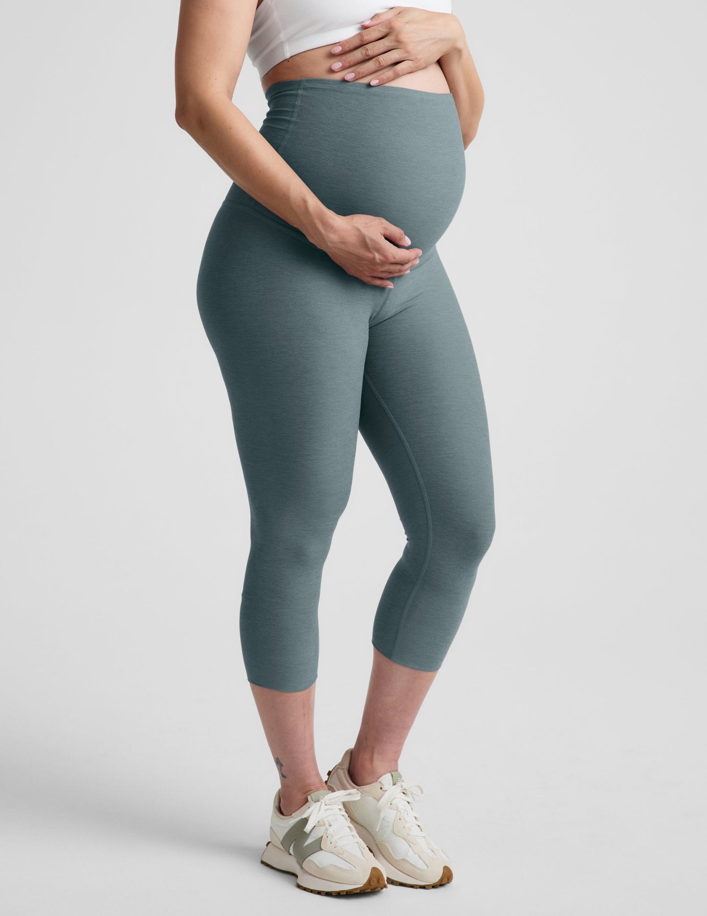 Beyond Yoga Women's Capri Spacedye Legging - Storm Heather
