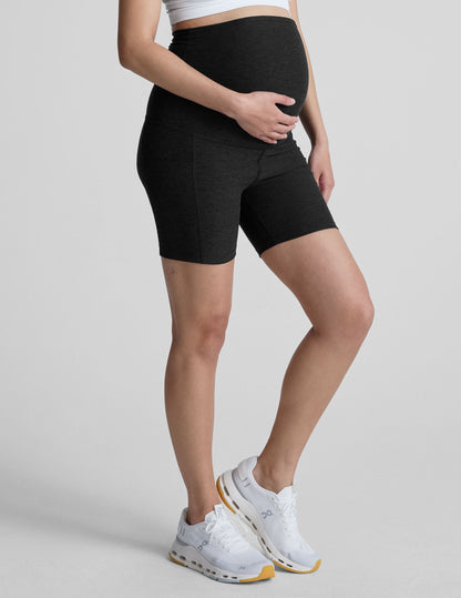 Beyond Yoga High Waisted Spacedye Maternity Biker Shorts - Darkest Night
– Beyond Yoga