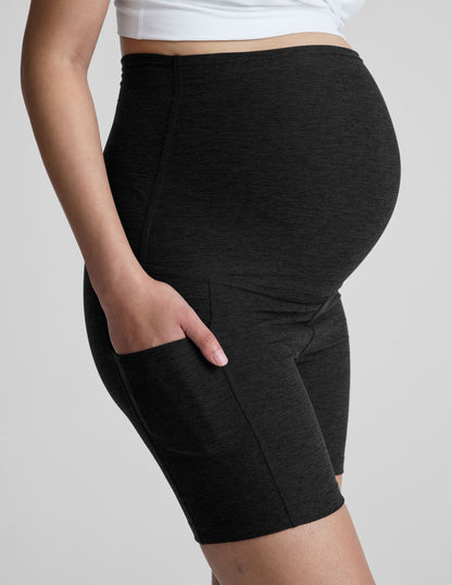 Beyond Yoga High Waisted Spacedye Maternity Biker Shorts - Darkest Night
– Beyond Yoga