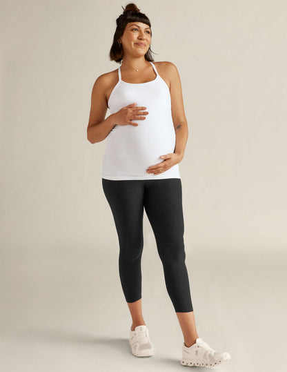 Beyond Yoga Maternity Spacedye Love The Bump Capri Legging - Darkest Night