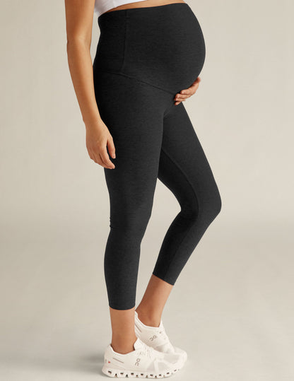 Beyond Yoga Maternity Spacedye Love The Bump Capri Legging - Darkest Night