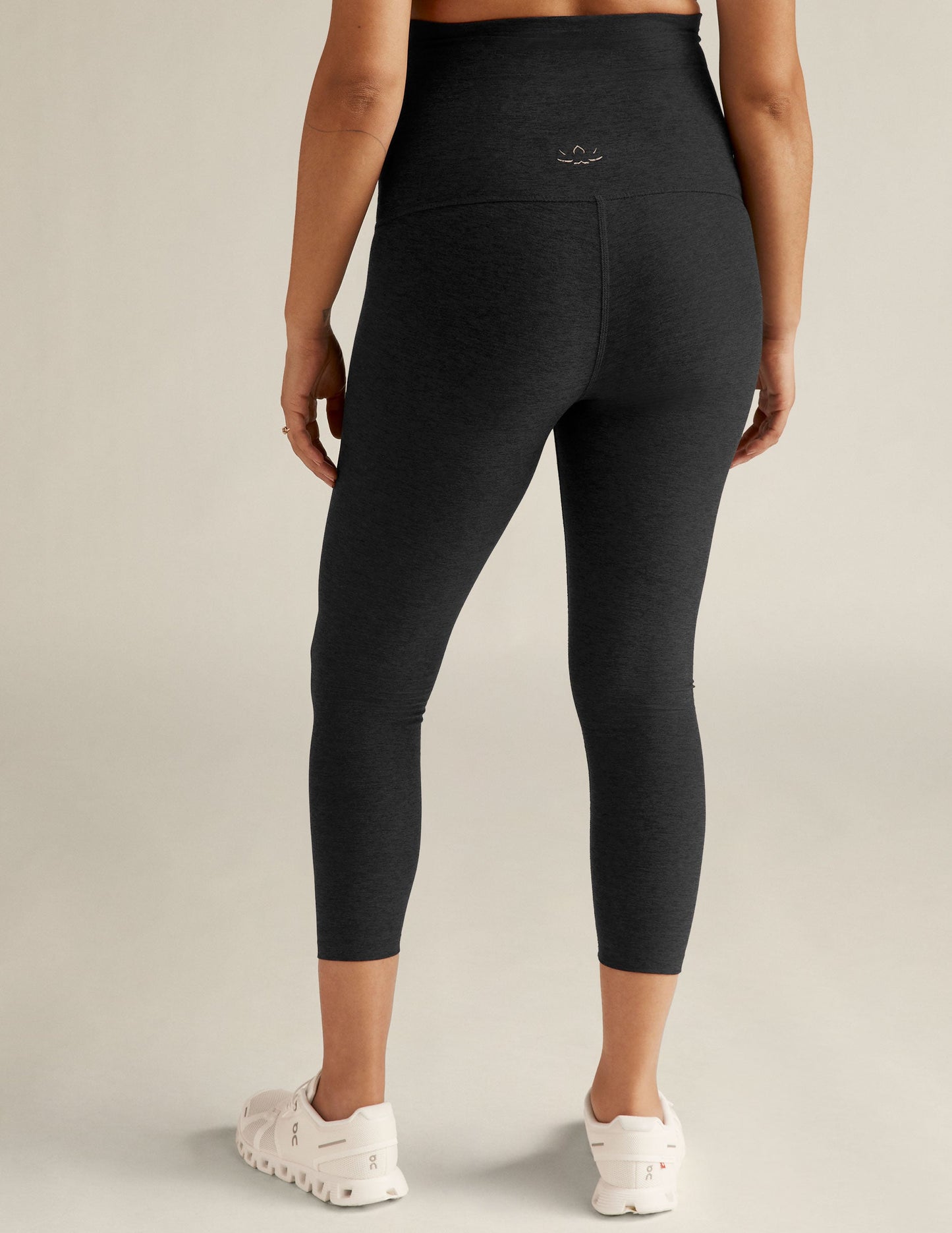 Beyond Yoga Maternity Spacedye Love The Bump Capri Legging - Darkest Night