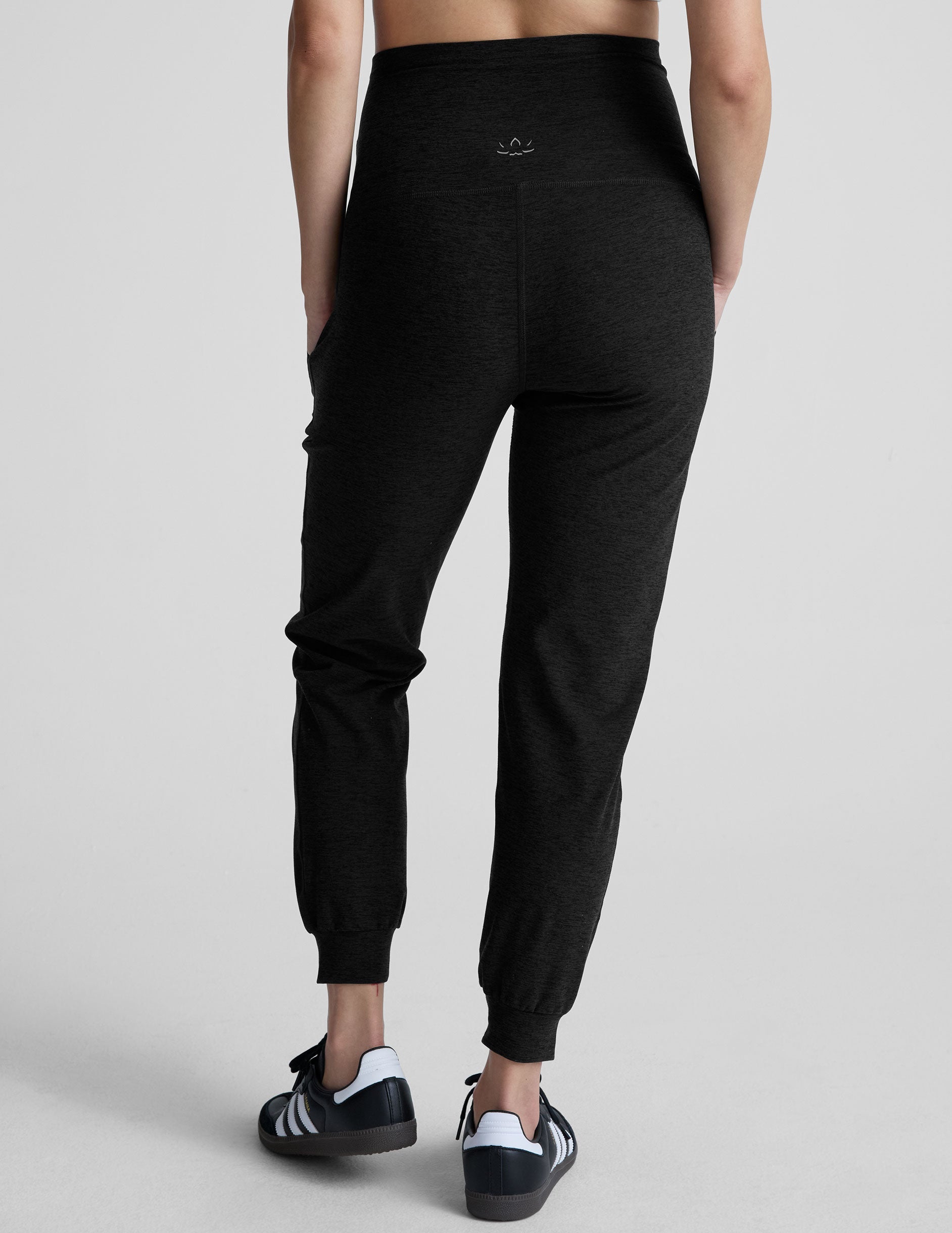 Beyond Yoga Maternity High Waisted Spacedye Jogger - Darkest Night