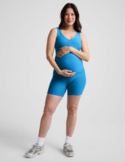 Beyond Yoga Spacedye Movin Mama Maternity Biker Jumpsuit
