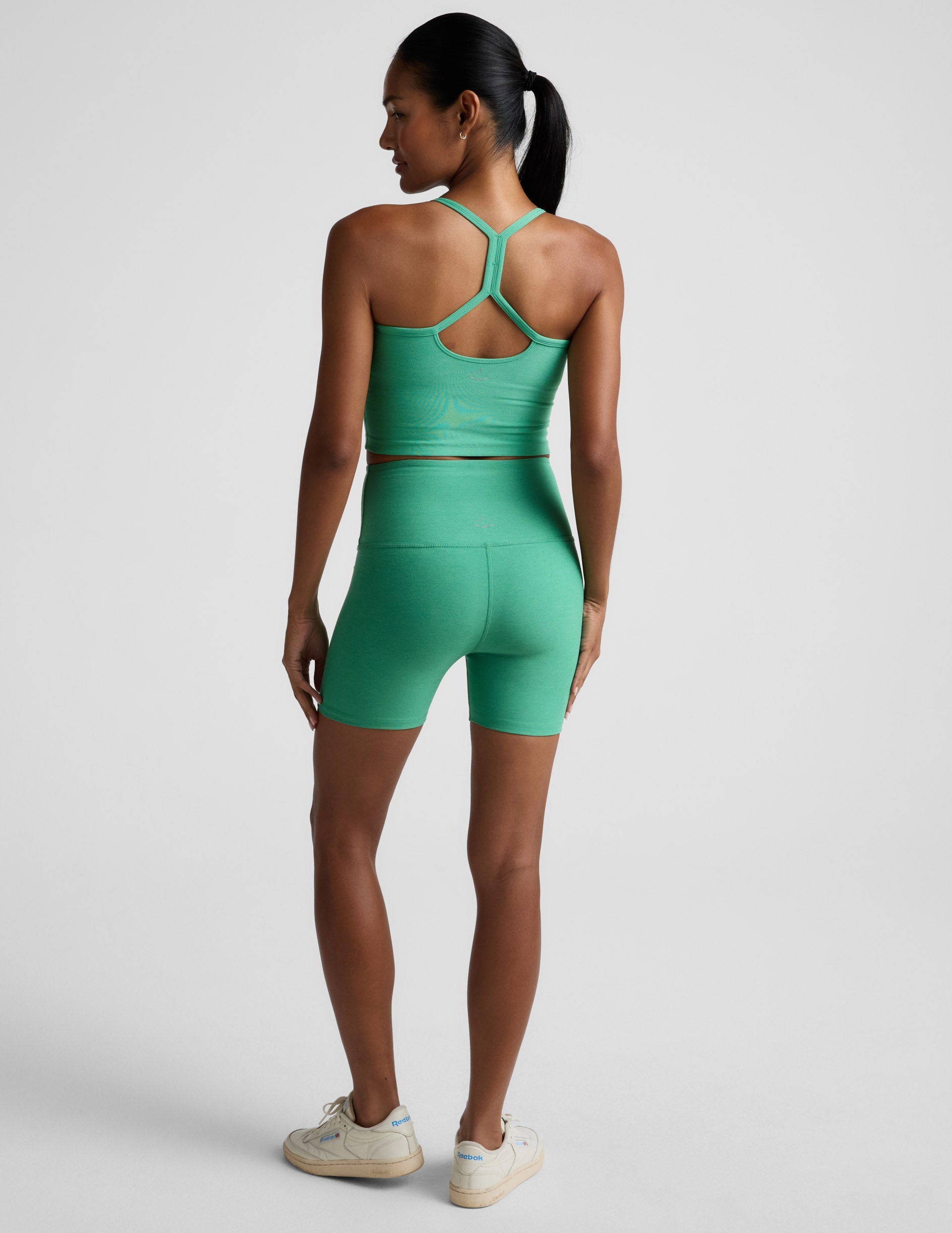 Beyond Yoga 5" High Waisted Spacedye Biker Shorts - Bright Emerald