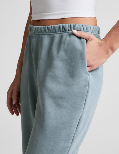 Beyond Yoga Fade Out Mid-Rise Drawstring Sweatpant - Ice Blue