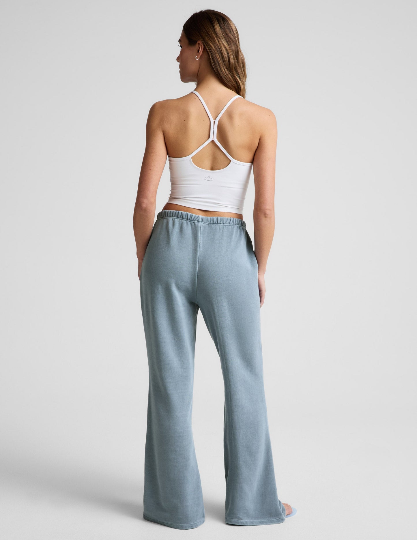 Beyond Yoga Fade Out Mid-Rise Drawstring Sweatpant - Ice Blue
