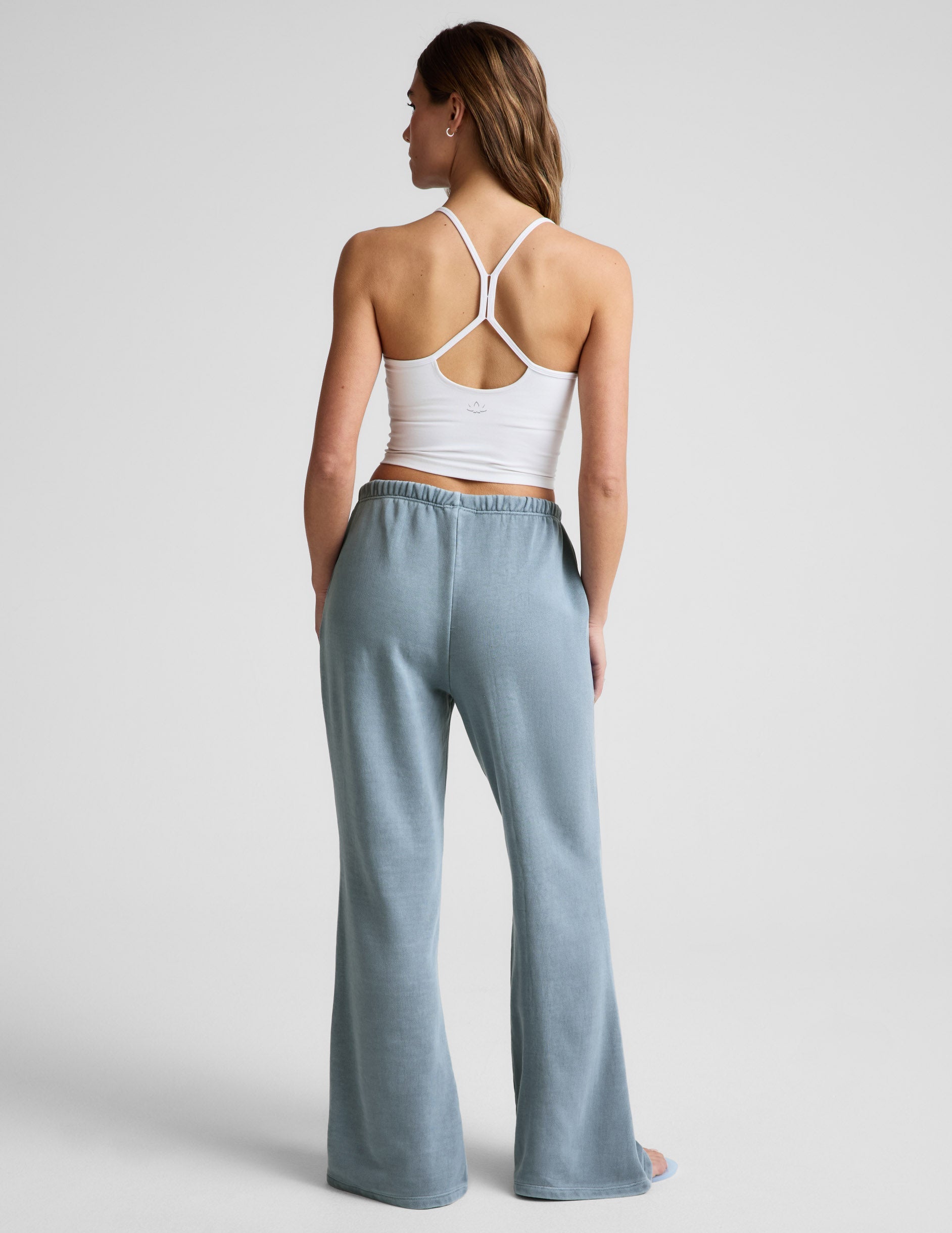 Beyond Yoga Fade Out Mid-Rise Drawstring Sweatpant - Ice Blue