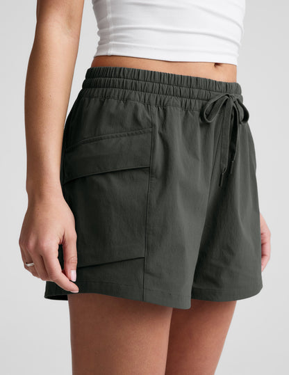 Beyond Yoga Women's 3" Mid-Rise Peak Shorts - Slate Green