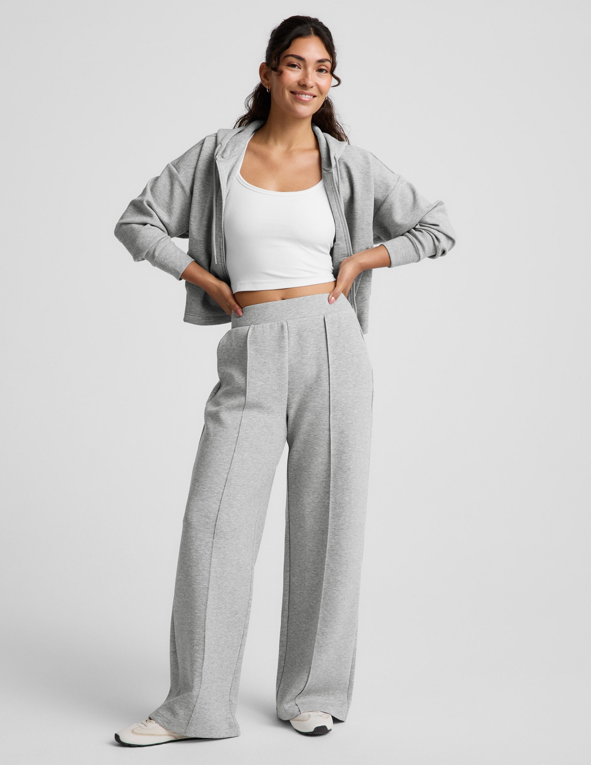 Beyond Yoga Women's 31" SoftSpring Pants - Heather Gray