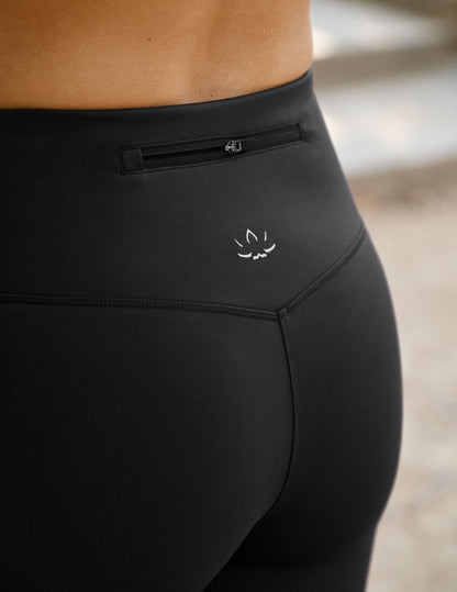 Beyond Yoga High Waisted Boot Cut Pacer Fleece Pants - Black