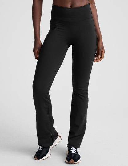Beyond Yoga High Waisted Boot Cut Pacer Fleece Pants - Black