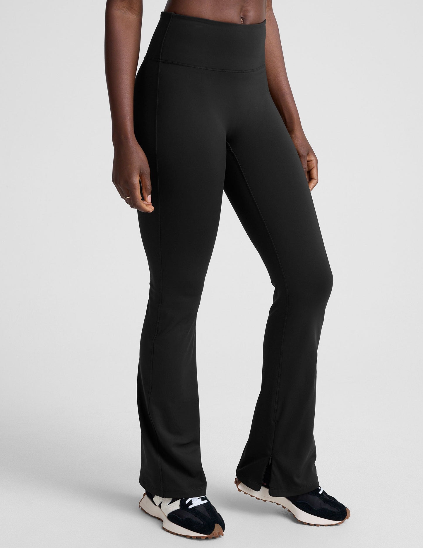 Beyond Yoga High Waisted Boot Cut Pacer Fleece Pants - Black