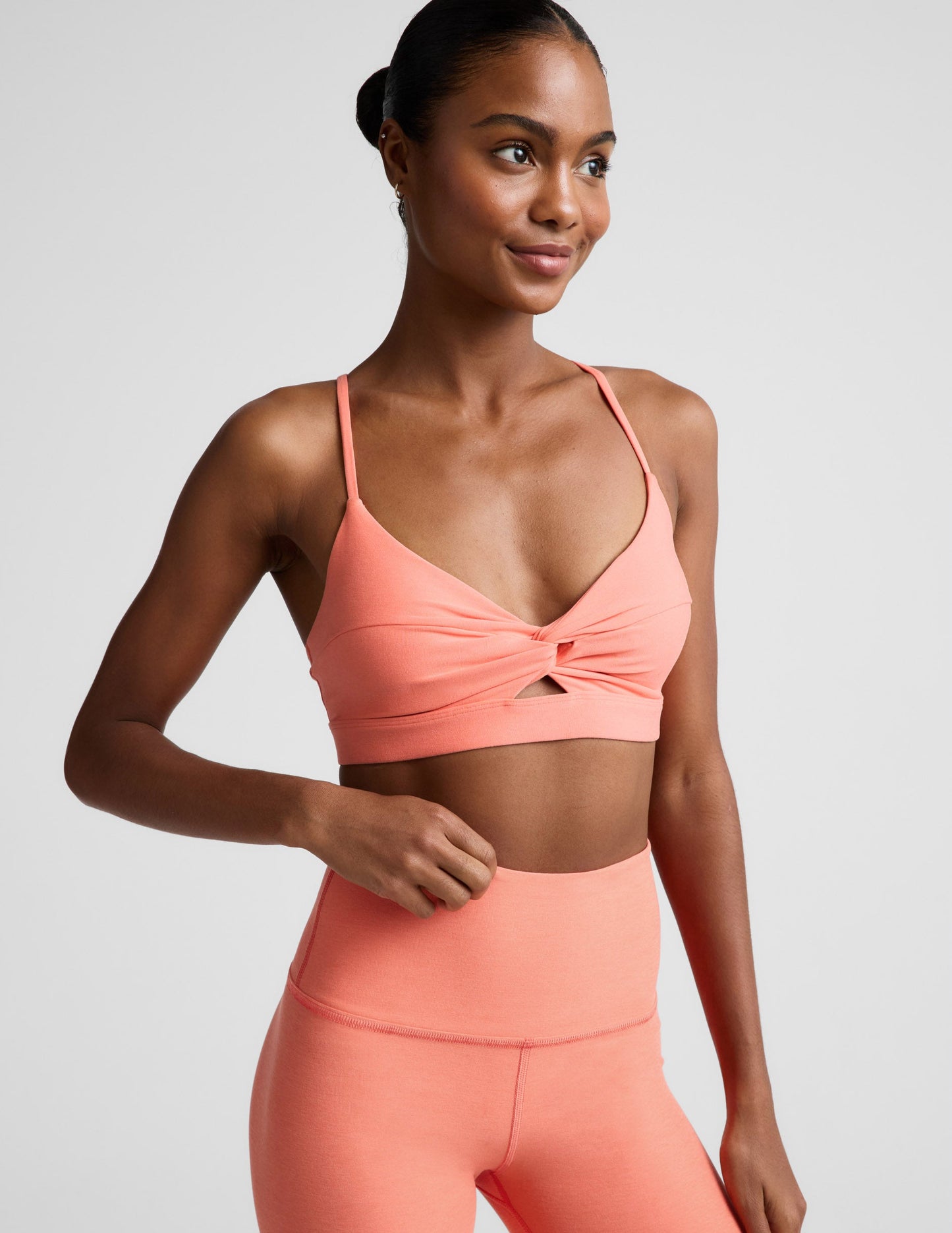 Beyond Yoga Spacedye Twist Front Strappy Bra