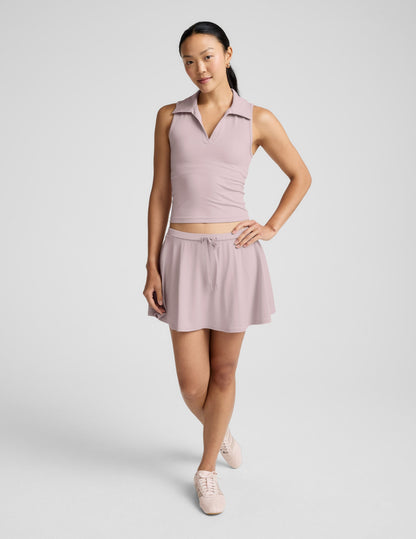 Beyond Yoga Drawcord Mini Tennis Skirt Sport Active - Blush Pink
