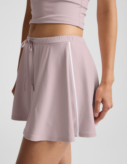 Beyond Yoga Drawcord Mini Tennis Skirt Sport Active - Blush Pink
