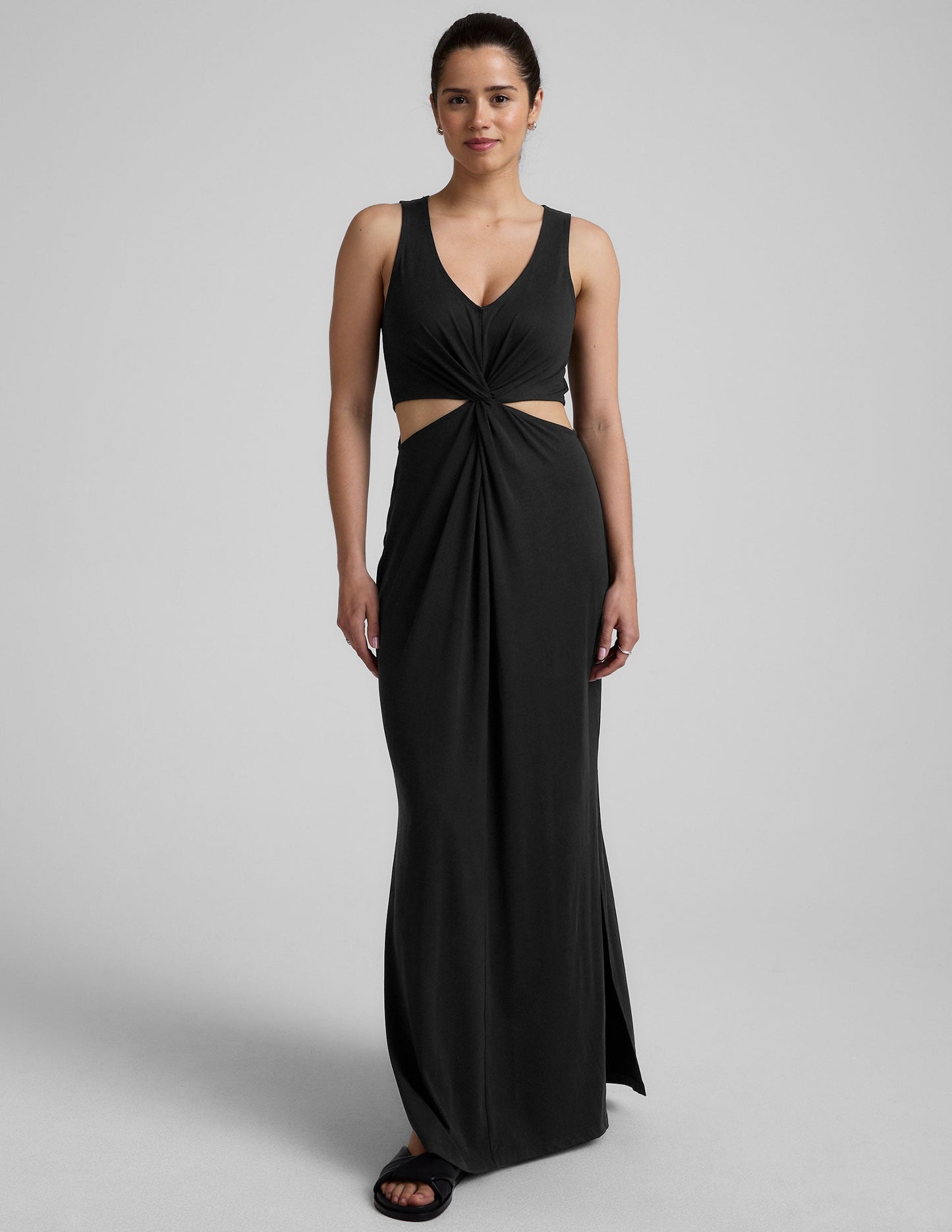 Beyond Yoga Around The World Front Twist Maxi Dress