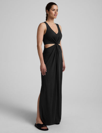 Beyond Yoga Around The World Front Twist Maxi Dress